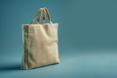 Embracing sustainability: zero waste concept with eco-friendly biodegradable materials earth-conscious living. Mock up eco bagの素材