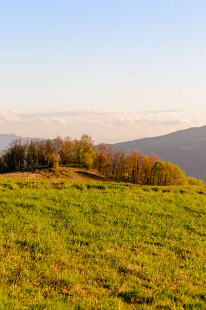 Apennines mountain landscape seen from theの写真素材
