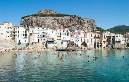 CefalÃ¹, Palermo, Italy, July 2020. Detail of this little sea town and of its nice beach