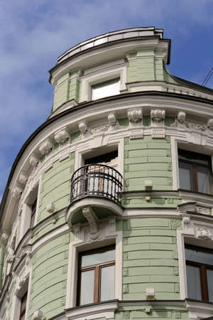 City architectural details found along the Nevsky Prospect in Saint Petersburg, Russia.のeditorial素材
