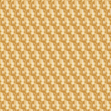 Abstract golden gradient hexagon background vector designのイラスト素材