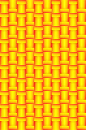 Abstract yellow and orange wicker background vectorのイラスト素材