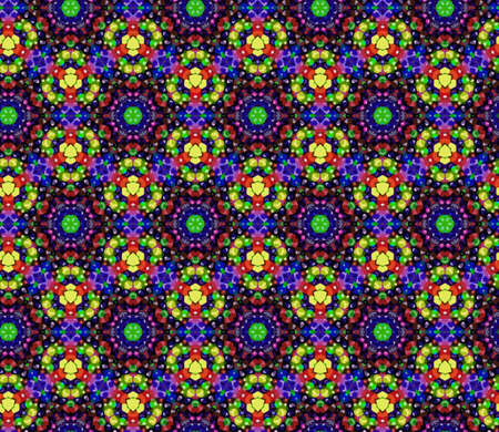 Abstract colorful seamless background with beautiful ornament