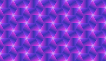 Abstract blue and pink gradient cubes seamless pattern design vectorのイラスト素材