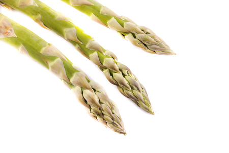 Asparagus isolated on white bacground.の写真素材