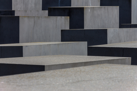 BERLIN, GERMANY, JUNE 6, 2018 - Memorial to the Murdered Jews of Europe.のeditorial素材