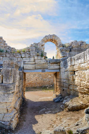 ruins of the cityの写真素材