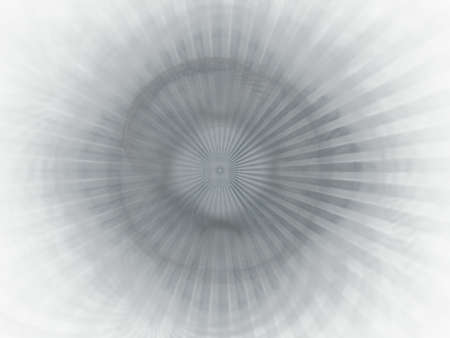 3D rendrering with grey abstract fractal with floral pattern.