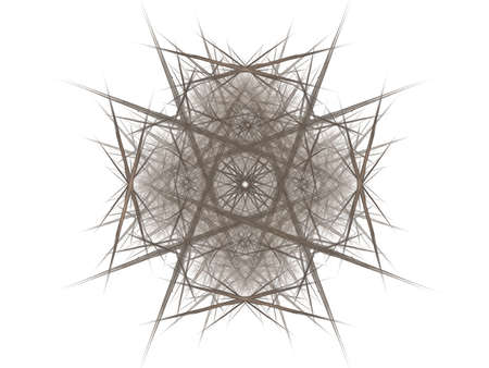 Abstract fractal with gray pattern on white backgroundの写真素材