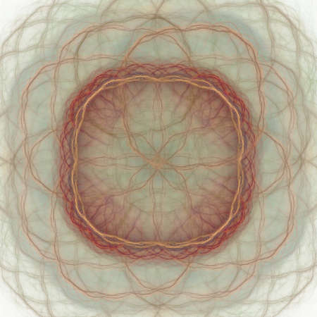 Abstract fractal with a variegated pattern on a white backgroundの写真素材