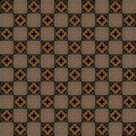 Texture with 3D rendering abstract fractal pattern.の写真素材