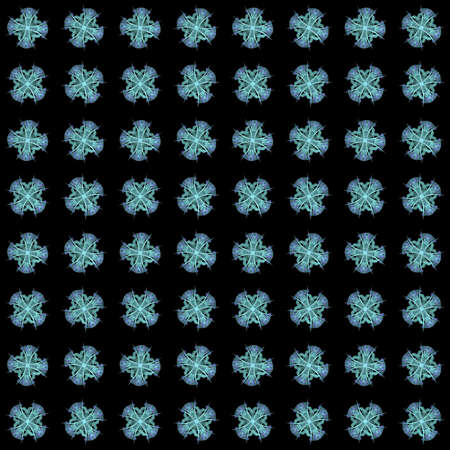 Texture with blue rendering abstract fractal pattern.の写真素材