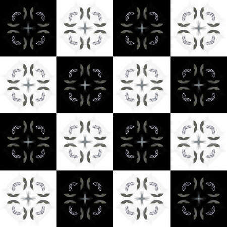 Texture with 3D rendering abstract fractal gray pattern.の写真素材