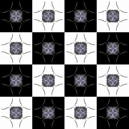 Texture with 3D rendering abstract fractal gray pattern.