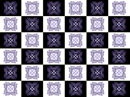 Texture with 3D rendering abstract fractal purple pattern.