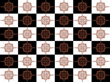 Texture with 3D rendering abstract fractal orange pattern.