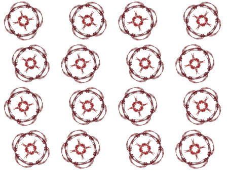 Texture with 3D rendering abstract fractal maroon pattern.の写真素材