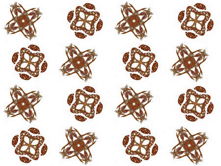 Texture with 3D rendering abstract fractal maroon pattern.の写真素材