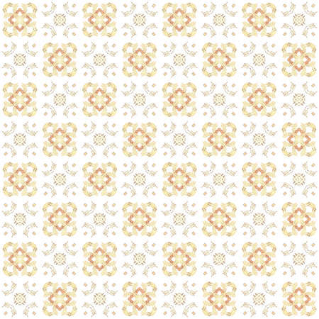Seamless texture with 3D rendering abstract fractal brown pattern on a white background for fabric...