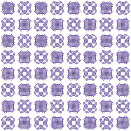 Seamless texture with 3D rendering abstract fractal blue pattern on a white background for fabric designの写真素材