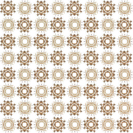 Seamless texture with 3D rendering abstract fractal orange pattern on a white background for fabric designの写真素材