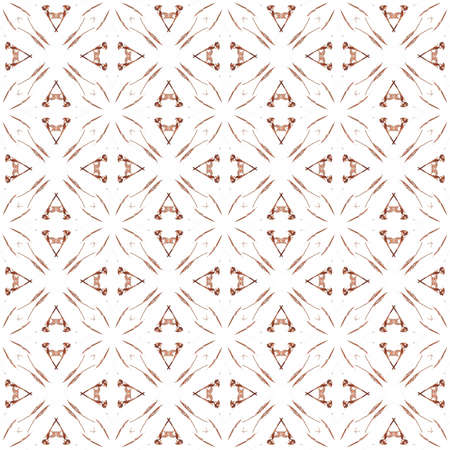 Seamless texture with 3D rendering abstract fractal orange pattern on a white background for fabric designの写真素材