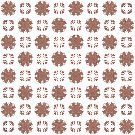 Seamless texture with 3D rendering abstract fractal red pattern on a white background for fabric...