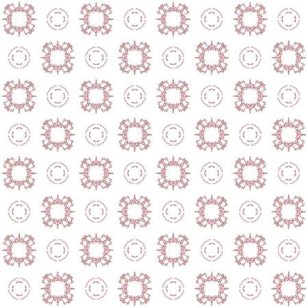 Seamless texture with 3D rendering abstract fractal pink pattern on a white background for fabric...
