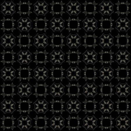 Seamless texture with 3D rendering abstract fractal colorful pattern on a black background for...