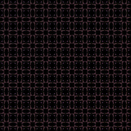 Seamless texture with 3D rendering abstract fractal purple pattern on a black background for fabric designの写真素材