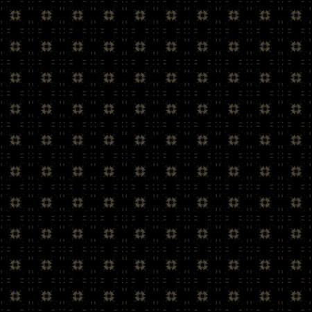 Seamless texture with 3D rendering abstract fractal brown pattern on a black background for fabric...