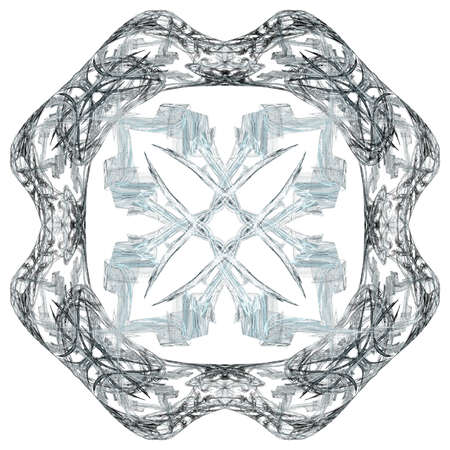 Abstract grunge light blue floral pattern isolated on white background. Rough noise design.