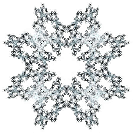 Abstract grunge light blue floral pattern isolated on white background. Rough noise design.の写真素材