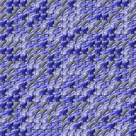 Abstract grunge blue texture on white background. Rough noise design. Small broken mosaic patterns...
