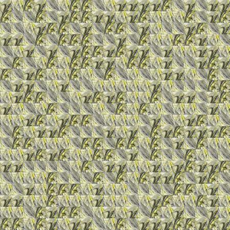 Abstract grunge yellow texture on white background. Rough noise design. Small broken mosaic patterns...