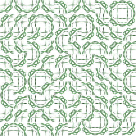 Abstract grunge green texture on white background. Rough noise design. Medium broken mosaic floral...