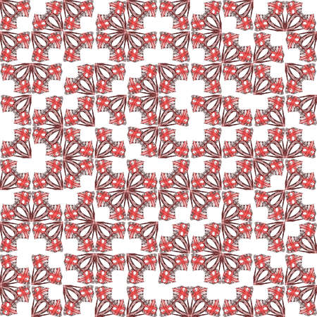 Abstract grunge red texture on white background. Rough noise design. Medium broken mosaic floral...
