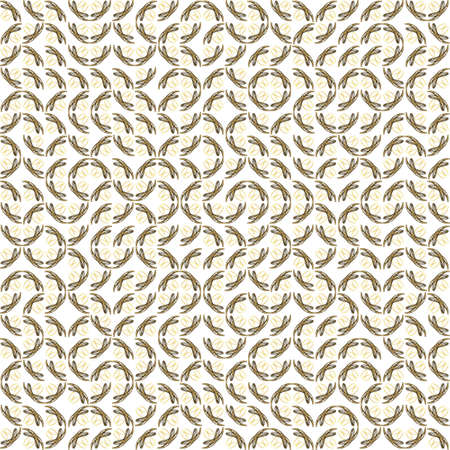 Abstract grunge orange texture on white background. Rough noise design. Small broken mosaic floral patterns are chaotically placed.の写真素材