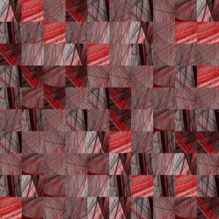 Abstract grunge red texture on white background. Rough noise design. Medium broken patterns are...