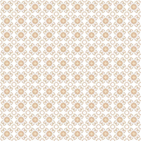 Seamless abstract beige texture fractal patterns on white background. の写真素材