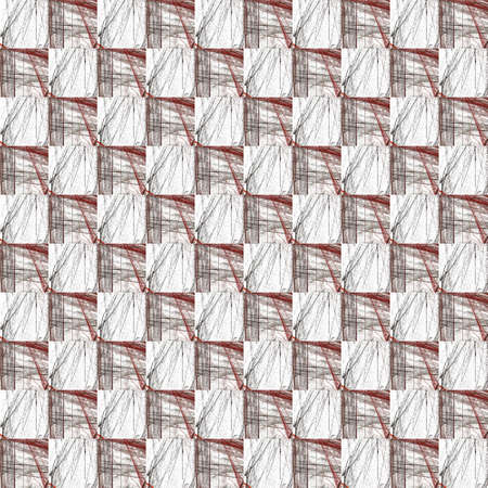 Grunge seamless abstract maroon texture on white background. Arranged in a staggered manner two...