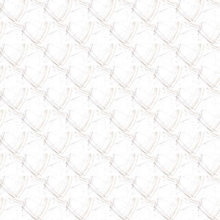 Grunge seamless abstract brown texture on white background. Arranged in a staggered manner two medium broken fractal patterns. Rough noise design image. の写真素材