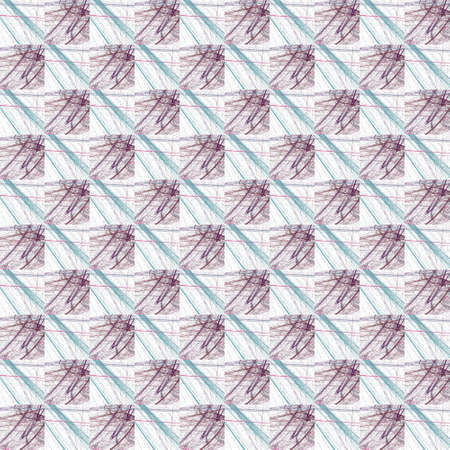 Grunge seamless abstract green texture on white background. Arranged in a staggered manner two medium broken fractal patterns. Rough noise design image.の写真素材