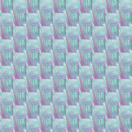 Grunge seamless abstract green texture on white background. Arranged in a staggered manner two medium broken fractal patterns. Rough noise design image.の写真素材