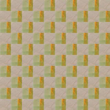 Grunge seamless abstract green texture on white background. Arranged in a staggered manner two...