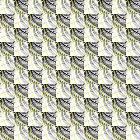 Grunge seamless abstract black texture on white background. Arranged in a staggered manner two...