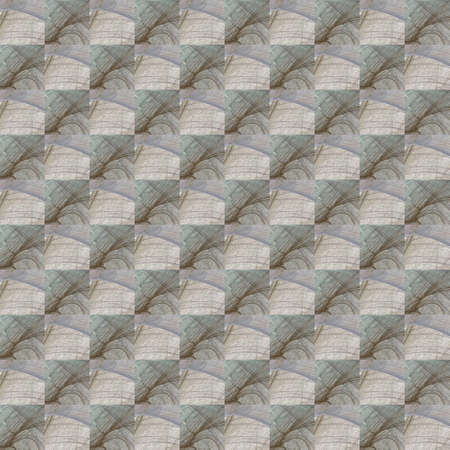 Grunge seamless abstract brown texture on white background. Arranged in a staggered manner two medium broken fractal patterns. Rough noise design image. の写真素材