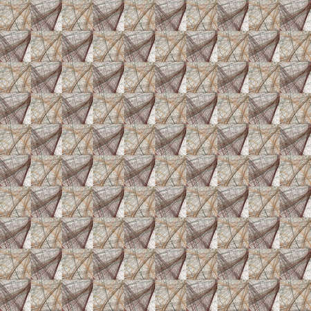 Grunge seamless abstract brown texture on white background. Arranged in a staggered manner two...