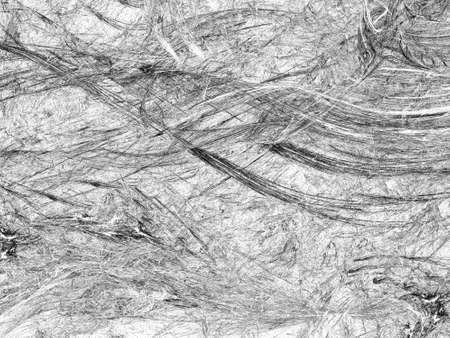 Grunge abstract black and white background. Two colors. Rectangular horizontal shape. Medium rough noise design. Haotical texture pattern.の写真素材