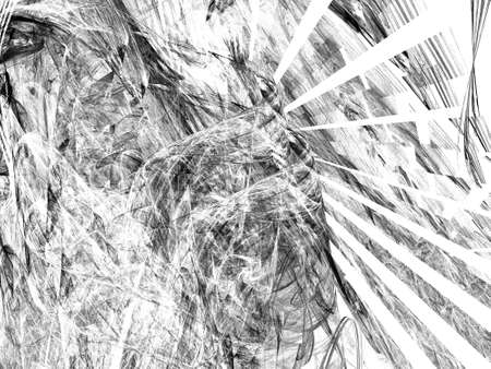 Grunge abstract black and white background. Two colors. Rectangular horizontal shape. Medium rough noise design. Haotical texture pattern.の写真素材